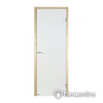 Дверь для бани Harvia Стеклянная дверь для сауны 7/19 коробка сосна сатин D71905М в Ставрополе
